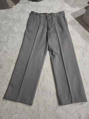 32x28 Haager Gray Khaki Dress-Work Pants